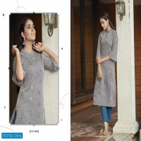 LADLEE BY KALAROOP RAYON EMBROIDERY CASUAL WEAR FANCY KURTI