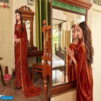 Manthan Nikita Wholesale Shopping Black Moss Chiffon Indian Sarees