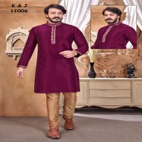 K & J D-14 Wholesale Designer Kurta With Pajama