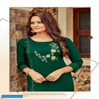 Karissa Aarzoo Wholesale Reyon Embroidered Long Kurtis