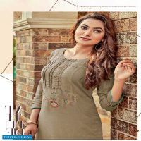 Karissa Aarzoo Wholesale Reyon Embroidered Long Kurtis
