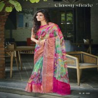 SHVETAMBAR CREATION NATOOJI SILK ORGANZA SARIS WHOLESALE RATE