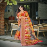 SHVETAMBAR CREATION NATOOJI SILK ORGANZA SARIS WHOLESALE RATE