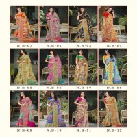 SHVETAMBAR CREATION NATOOJI SILK ORGANZA SARIS WHOLESALE RATE