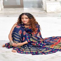 VINAMRA VISCOSE PRINT VOL 10 FANCY ELEGANT SARIS FOR ETHNIC WEAR