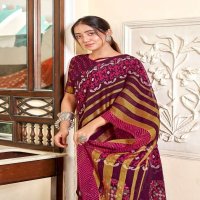 VINAMRA VISCOSE PRINT VOL 10 FANCY ELEGANT SARIS FOR ETHNIC WEAR