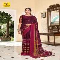 VINAMRA VISCOSE PRINT VOL 10 FANCY ELEGANT SARIS FOR ETHNIC WEAR