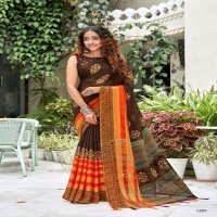 VINAMRA VISCOSE PRINT VOL 10 FANCY ELEGANT SARIS FOR ETHNIC WEAR
