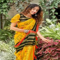 VINAMRA VISCOSE PRINT VOL 10 FANCY ELEGANT SARIS FOR ETHNIC WEAR