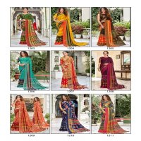 VINAMRA VISCOSE PRINT VOL 10 FANCY ELEGANT SARIS FOR ETHNIC WEAR
