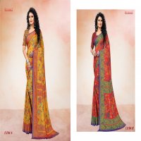 SUSHMA PRESENT BEAUTY PRINTED BRASSO DESIGNER SAREE