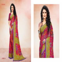 SUSHMA PRESENT BEAUTY PRINTED BRASSO DESIGNER SAREE