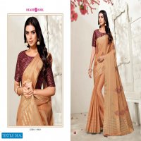 HEART & SOUL MAHIRA TISSUE EMBROIDERY DESIGNER SAREE WITH READYMADE BLOUSE