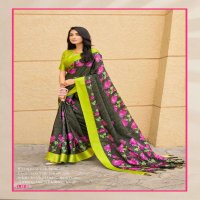SHVETAMBAR LOTUS BRASSO COTTON FANCY DESIGNER SAREE SUPPLIER