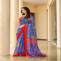 SHVETAMBAR LOTUS BRASSO COTTON FANCY DESIGNER SAREE SUPPLIER