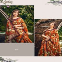 SHVETAMBAR WEAVES OF BANARAS SOFT COTTON PRINTED SARIS AT BEST RATES
