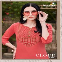 CLOUD VOL 2 BY VARDAN COTTON WORK DAILY WEAR FANCY KURTI
