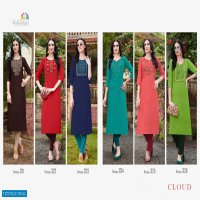 CLOUD VOL 2 BY VARDAN COTTON WORK DAILY WEAR FANCY KURTI