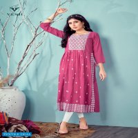 Vesh Pahal Wholesale Soft Reyon Kurtis Catalogs