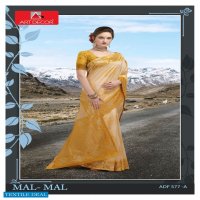Art Decor Mal Mal Wholesale Handloom Base Cotton Sarees