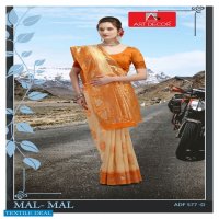 Art Decor Mal Mal Wholesale Handloom Base Cotton Sarees