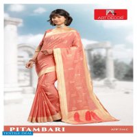 Art Decor Pitambari Wholesale Handloom Base Cotton Sarees