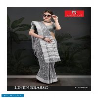 Art Decor Linen Brasso Wholesale Handloom Base Cotton Sarees