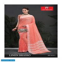 Art Decor Linen Brasso Wholesale Handloom Base Cotton Sarees