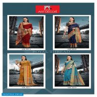 Art Decor Royal Thread Wholesale Handloom Cotton Base Sarees