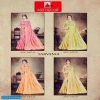 Art Decor Sarvangi Wholesale Handloom Base Cotton Sarees