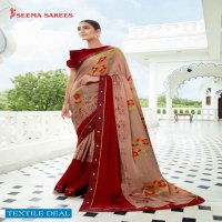 Seema Maanavi Wholesale Premium Moss Indian Sarees