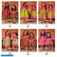MOTHER & DAUGHTER BY BANWERY SILK LONG GOWN FOR MOM & KIDS