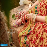 KHWAAB VOL 17 BY KALISTA SILK HEAVY EMBROIDERY WEDDING FANCY SAREE