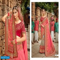KHWAAB VOL 17 BY KALISTA SILK HEAVY EMBROIDERY WEDDING FANCY SAREE