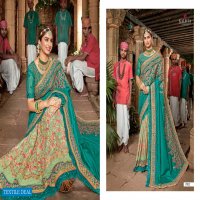 KHWAAB VOL 17 BY KALISTA SILK HEAVY EMBROIDERY WEDDING FANCY SAREE