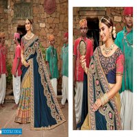 KHWAAB VOL 17 BY KALISTA SILK HEAVY EMBROIDERY WEDDING FANCY SAREE