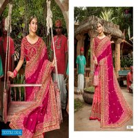 KHWAAB VOL 17 BY KALISTA SILK HEAVY EMBROIDERY WEDDING FANCY SAREE