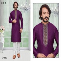 K&J D-20 Wholesale Designer Men's Kurti With Pajama