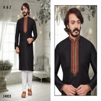 K&J D-20 Wholesale Designer Men's Kurti With Pajama