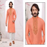 K&J D-24 Wholesale Designer Men's Kurti With Pajama