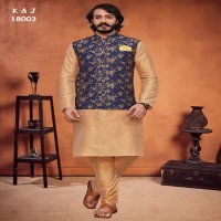 k&J Jacquard Coti 18001 Series Wholesale Mens Kurta With Pajama And Koti