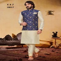 k&J Jacquard Coti 18001 Series Wholesale Mens Kurta With Pajama And Koti