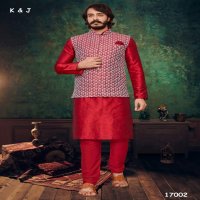 K&J Lucknowi Koti wholesale Designer Mens Kurtia With Pajama And Lucknowi Koti