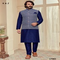 K&J Lucknowi Koti wholesale Designer Mens Kurtia With Pajama And Lucknowi Koti