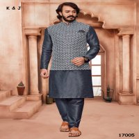 K&J Lucknowi Koti wholesale Designer Mens Kurtia With Pajama And Lucknowi Koti