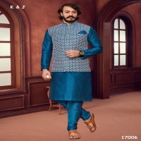 K&J Lucknowi Koti wholesale Designer Mens Kurtia With Pajama And Lucknowi Koti