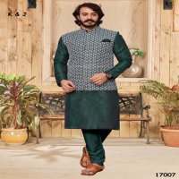 K&J Lucknowi Koti wholesale Designer Mens Kurtia With Pajama And Lucknowi Koti