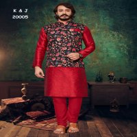 K&J Printed Koti Wholesale Mens Kurta With Pajama And Koti