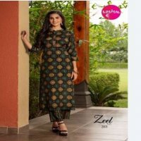 ZEEL VOL 2 BY LAPINK MUSLIN KURTI WITH PANT SUPPLIER