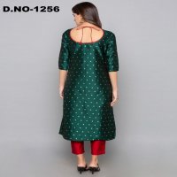 Style Instant Titli Wholesale Art Silk Kurti With Pant Catalog